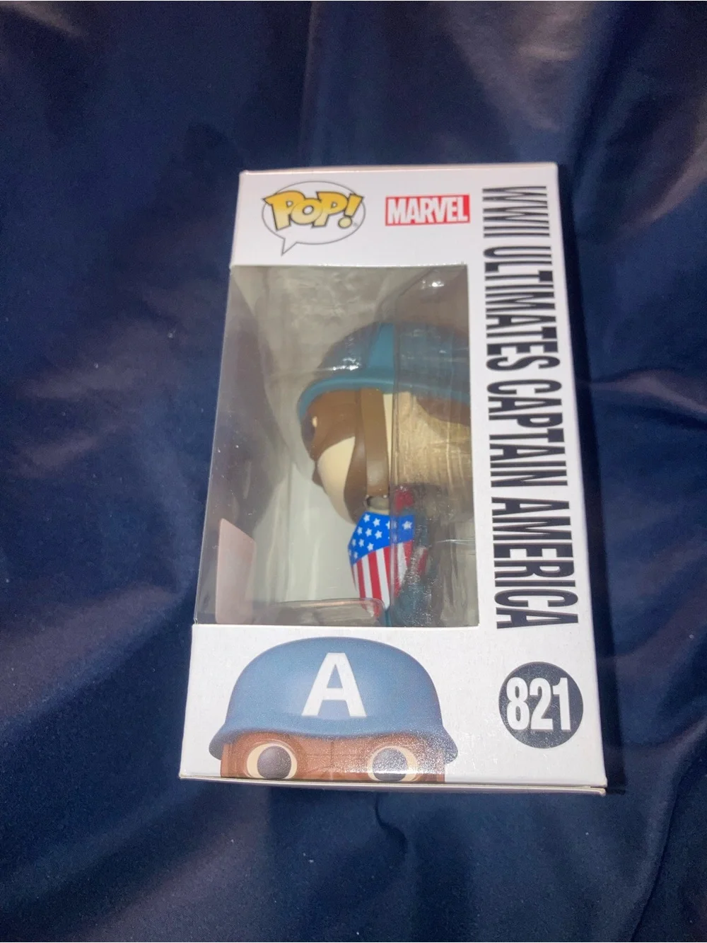 Funko Marvel WWII Ultimates Captain America Pop! - Blue, White, Brown